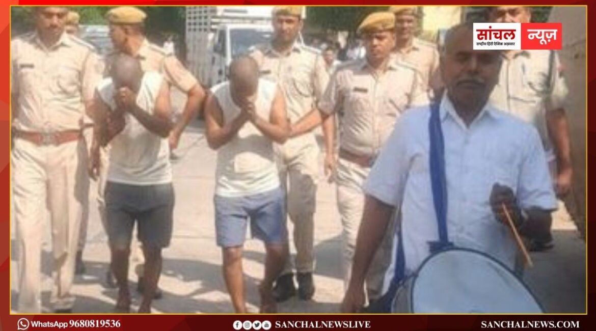 पाली; सिद्धार्थ ढाबे पर मारपीट के मामले में हिस्ट्रीशीटर सोहन बंजारा व उसका साथी गिरफ्तार; पुलिस ने ढोल बजाकर हिस्ट्रीशीटर का जुलूस निकाला