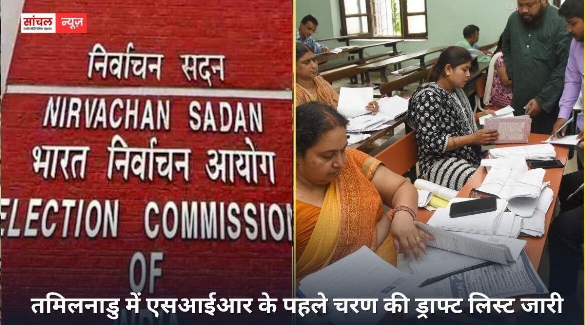 तमिलनाडु में एसआईआर के पहले चरण की ड्राफ्ट लिस्ट जारी; पहले ड्राफ्ट में करीब एक करोड़ मतदाताओं के कट गए नाम तमिलनाडु में एसआईआर के पहले चरण की ड्राफ्ट लिस्ट जारी; पहले ड्राफ्ट में करीब एक करोड़ मतदाताओं के कट गए नाम