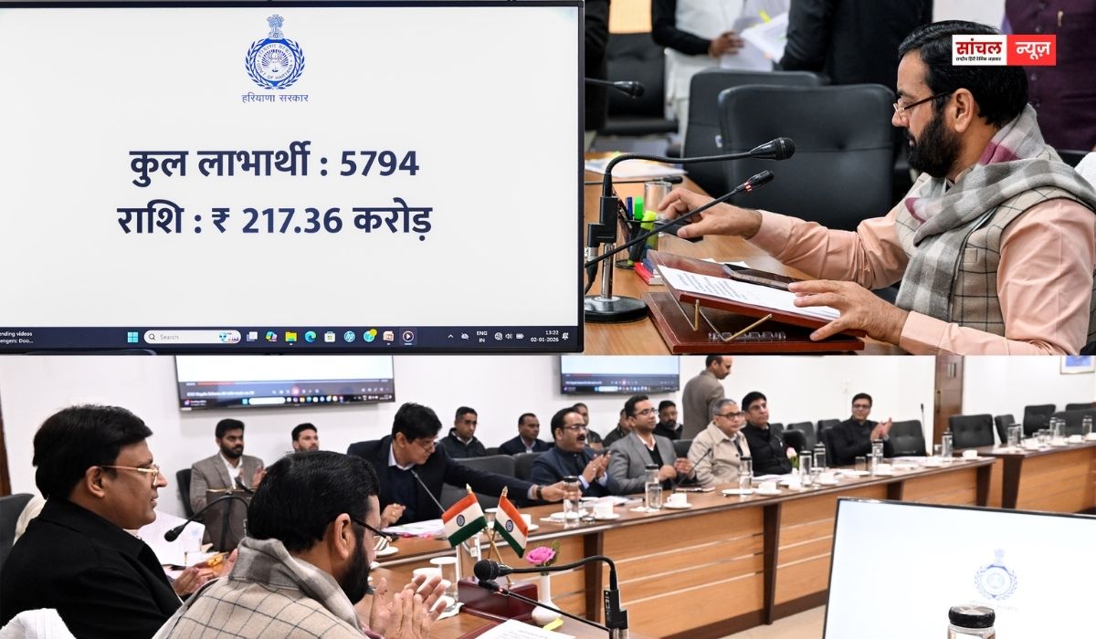 हरियाणा : दीन दयाल उपाध्याय अंत्योदय परिवार सुरक्षा योजना के तहत 5794 लाभार्थियों को जारी की 217.36 करोड़ की सहायता हरियाणा : दीन दयाल उपाध्याय अंत्योदय परिवार सुरक्षा योजना के तहत 5794 लाभार्थियों को जारी की 217.36 करोड़ की सहायता