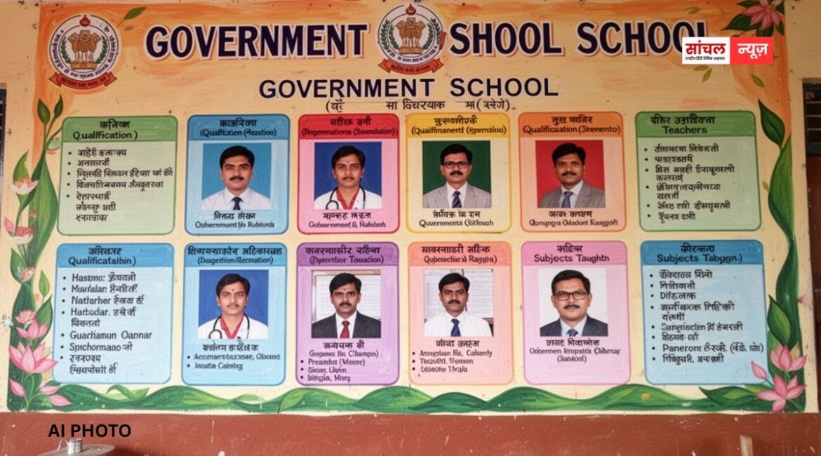 शिक्षा विभाग ने जारी किये निर्देश, सरकारी स्कूलों की दीवार पर फोटो के साथ होगी शिक्षकों की पूरी डिटेल
