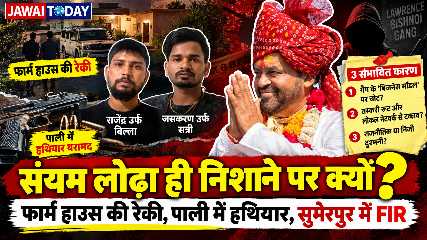 संयम लोढ़ा ही निशाने पर क्यों? गैंग के खौफ को चुनौती, स्थानीय नेटवर्क या पुरानी रंजिश; हत्या की कथित साजिश के पीछे 3 बड़े सवाल