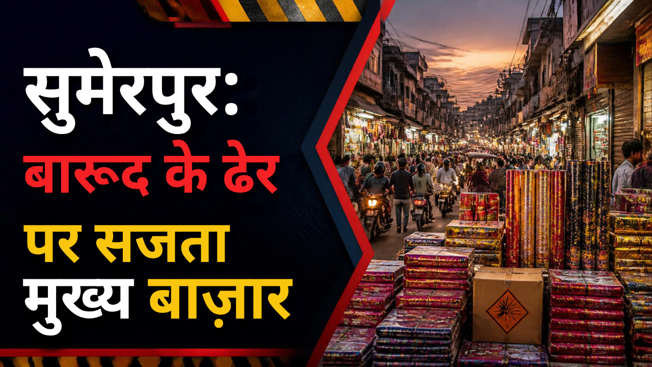 सुमेरपुर: बारूद के ढेर पर सजता मुख्य बाज़ार, सुप्रीम कोर्ट के आदेश रद्दी, चंद मुनाफाखोरों की तिजोरी के लिए लाखों जिंदगियां दांव पर