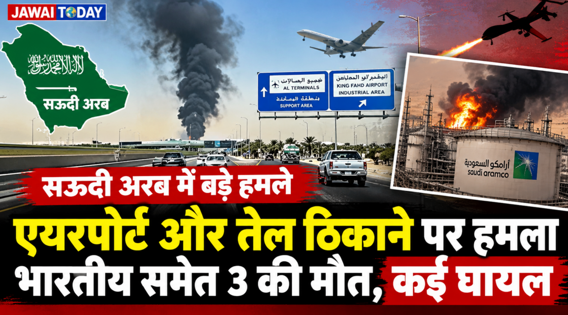 सऊदी अरब में एयरपोर्ट और अरामको तेल क्षेत्र पर हमले, भारतीय नागरिक की मौत; कई घायल, उड़ानों के रास्ते बदले